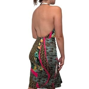 Ostra Brasil Patchwork Halter Maxi Dress‎ – Runs Small (Label M/Fits S)